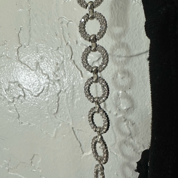 Black gown diamond and chain accent maxi - Picture 9 of 9